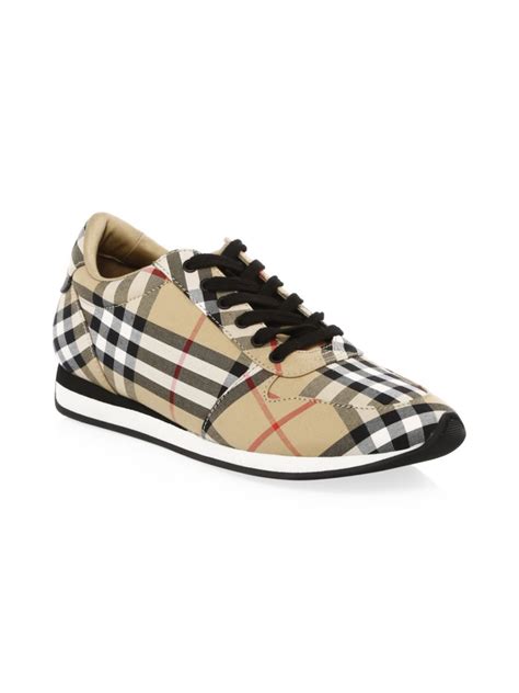 Shop Burberry Amelia Antique Sneakers 